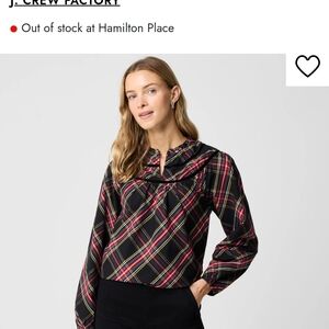 J. Crew Factory Tartan Top -new